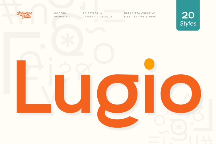 Preview of Lugio Sans Font