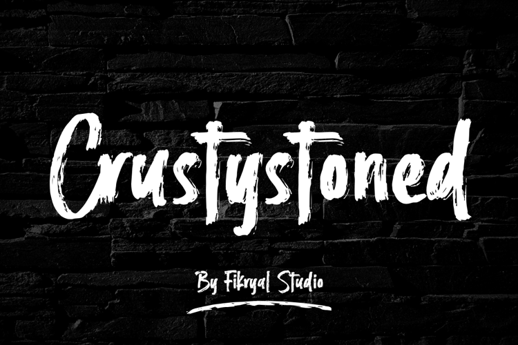 Crustystoned Font