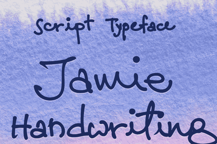 Jamie Handwriting Font