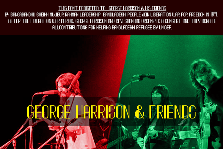 George Harrison &  Friends Font