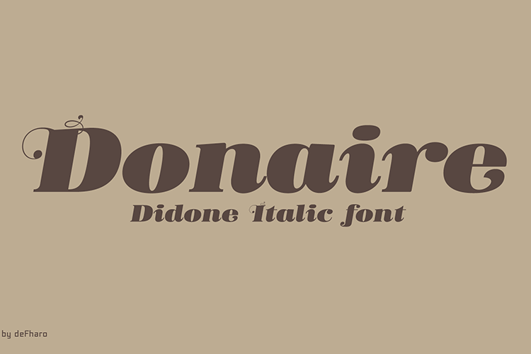 Preview of Donaire Italic Font