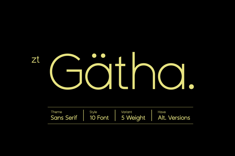 ZT Gatha Semi Bold Font