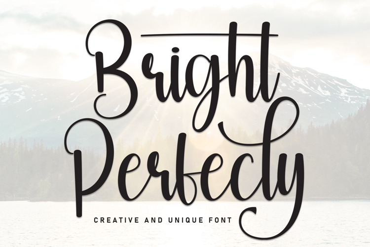 Preview of Bright Perfecly Font