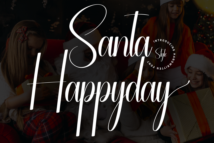 Preview of Santa Happyday Font