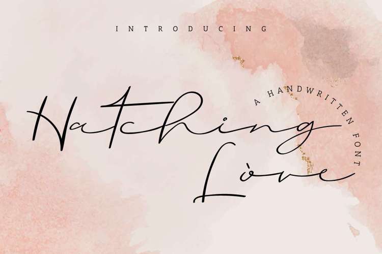 Hatching Love Font