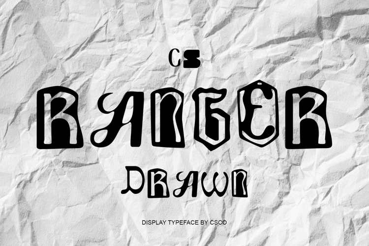 Preview of CS Ranger Drawn Font