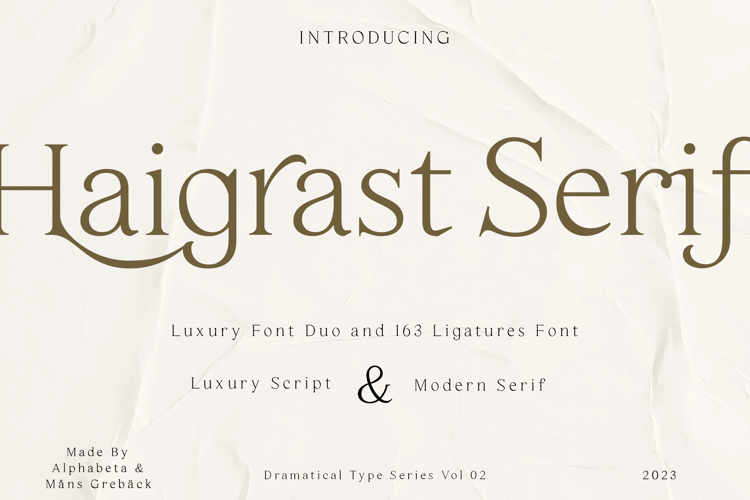 Haigrast Serif Font
