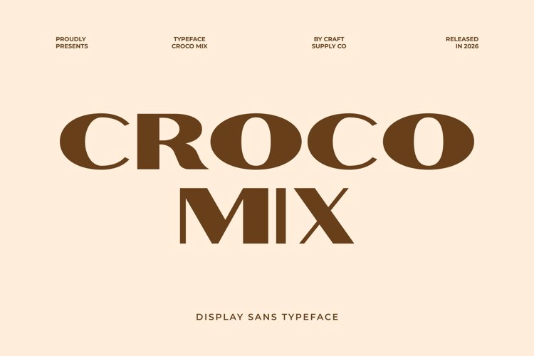Preview of Croco Mix Font