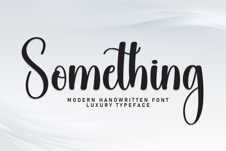 Preview of Something Font