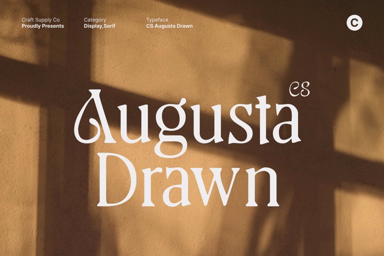 Preview of CS Augusta Drawn Font