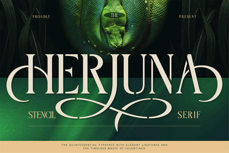 Preview of Herjuna Font