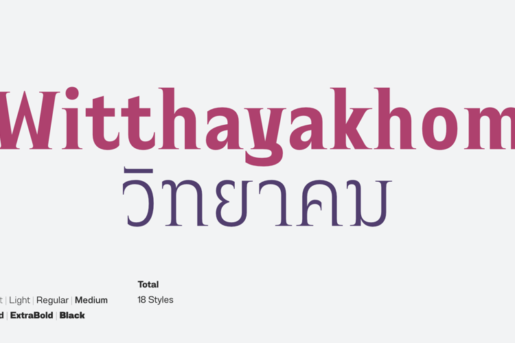 Witthayakhom Font