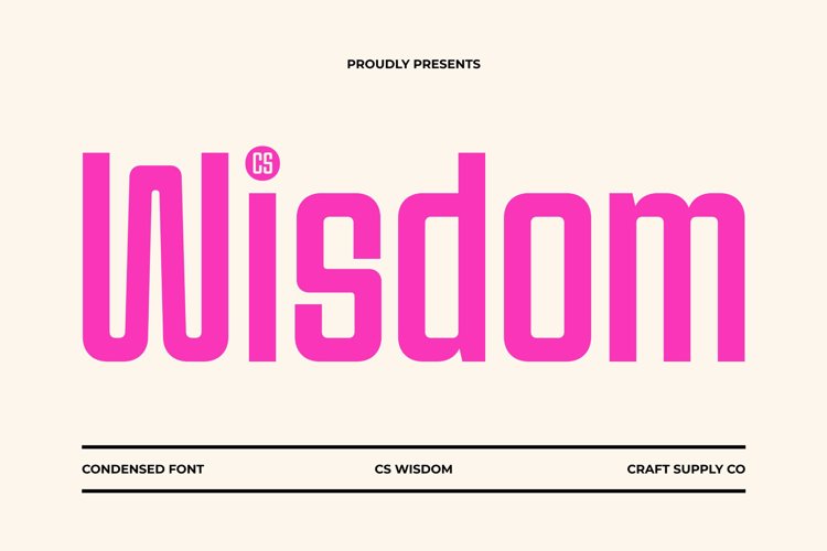 Preview of CS Wisdom Font