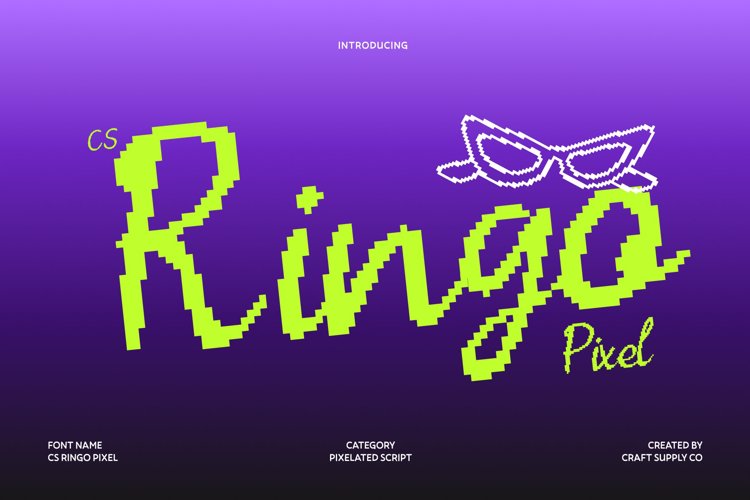 Preview of CS Ringo Pixel Font