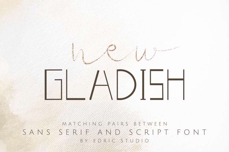 New GLADISH Fancy Font