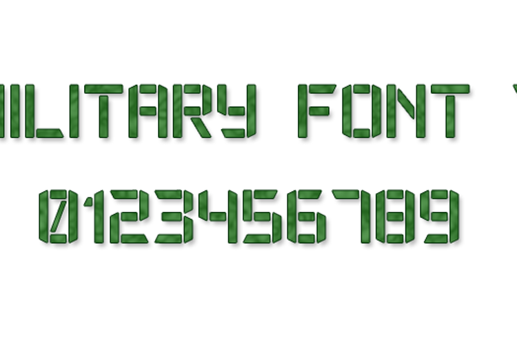 Military Font 7