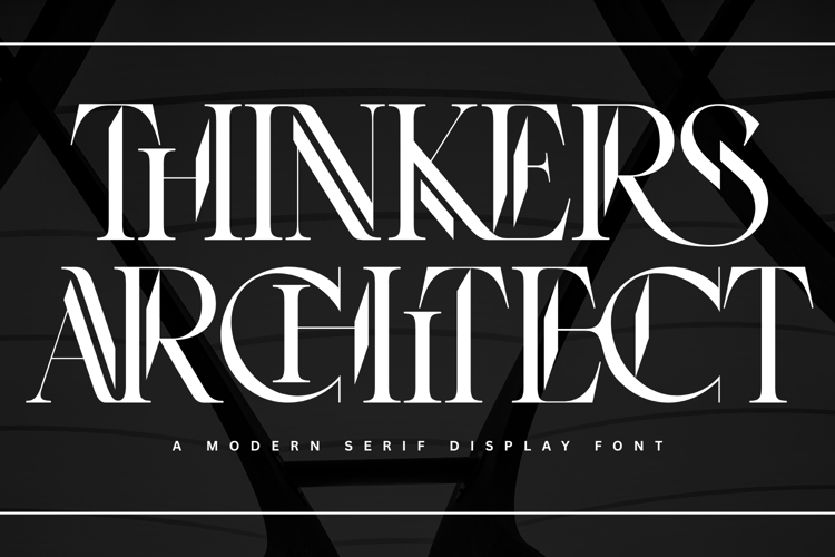 Preview of Thinkers Architect Font