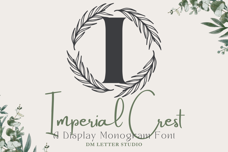 Preview of Imperial Crest Monogram Font