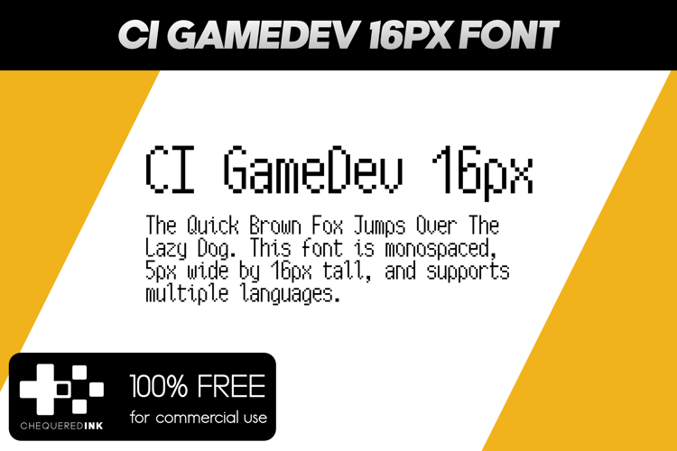 CI GameDev 16px Font