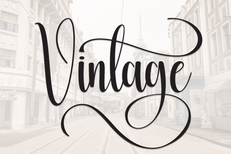 Preview of Vintage Font