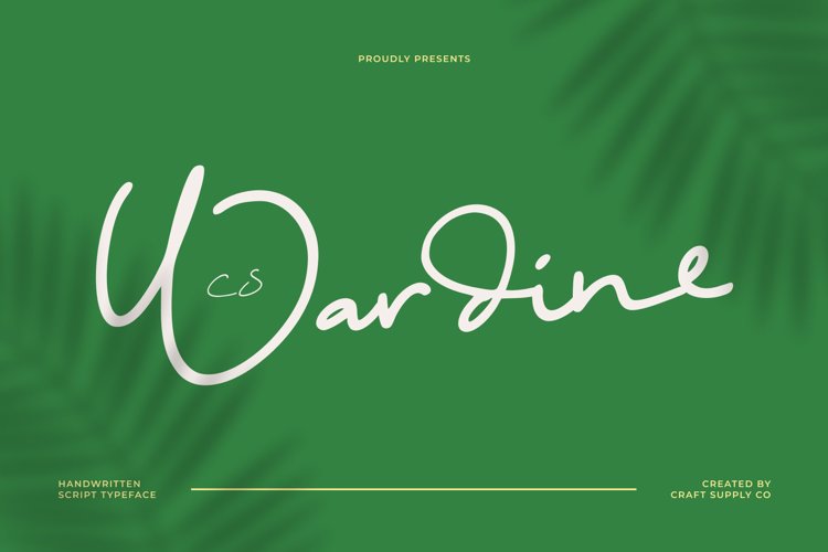 Preview of CS Wardine Font