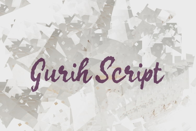 g Gurih Script Font