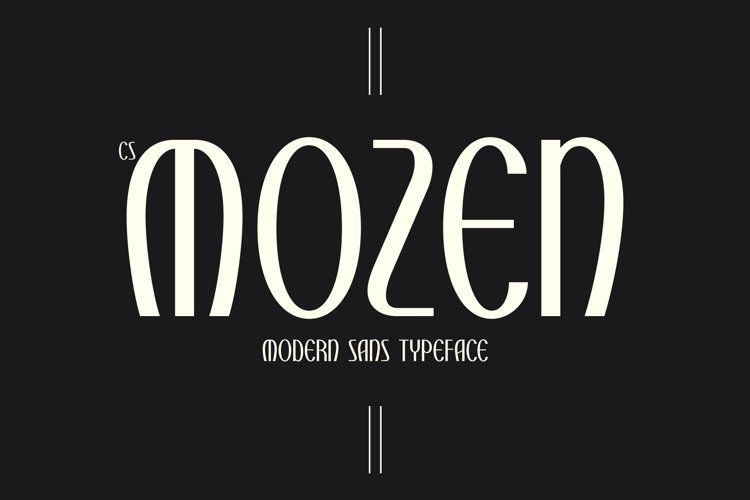 Preview of CS Mozen Font