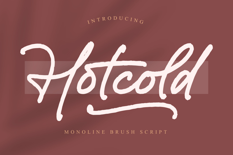 Preview of Hotcold Font