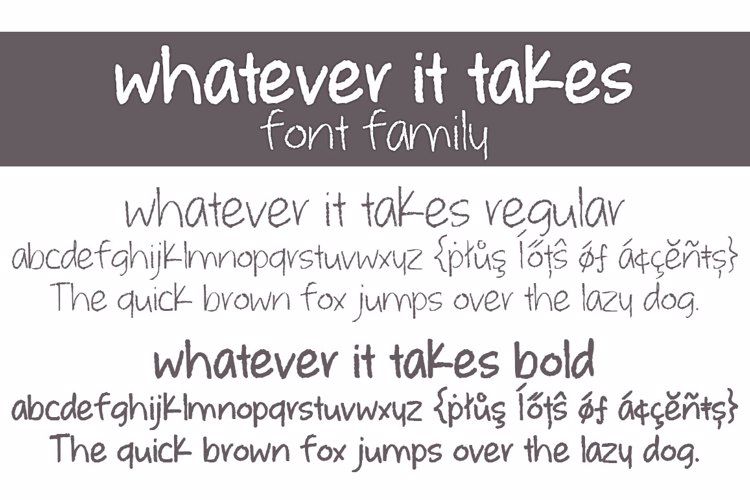 whatever it takes Font