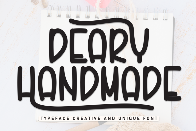 Preview of Deary Handmade Font