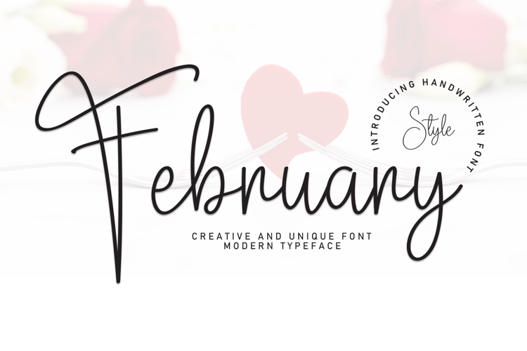 Preview of February Font