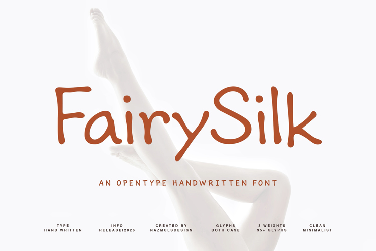 Preview of Fairy Silk Font