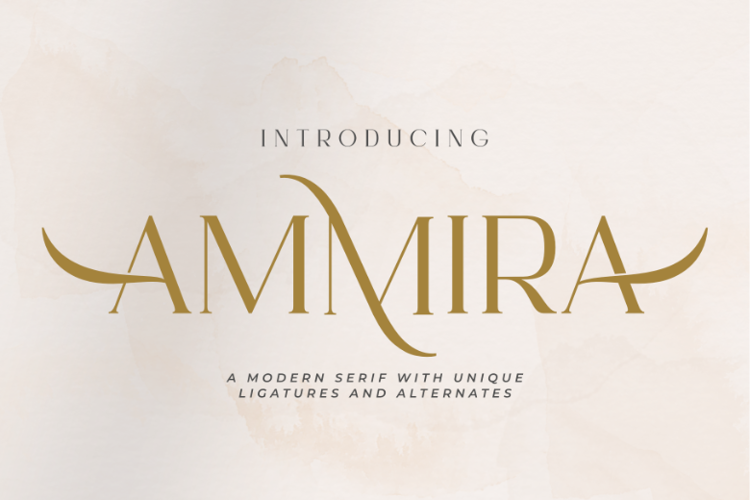 Preview of Ammira Font