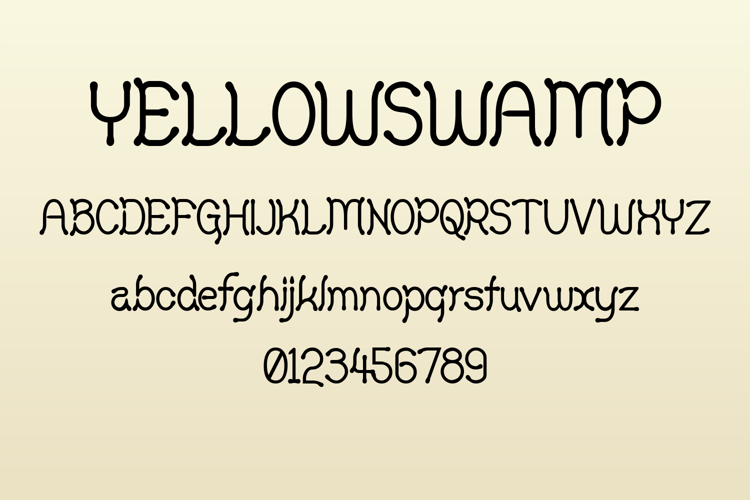 Preview of Yellowswamp Font