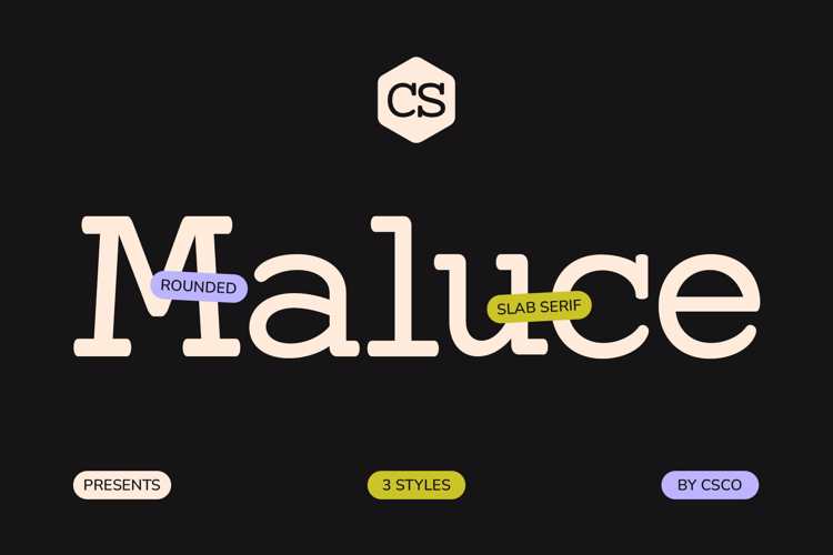 Preview of CS Maluce Font