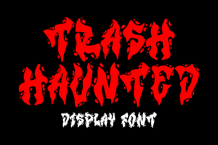 Trash Haunted Font