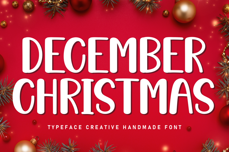 Preview of December Christmas Font