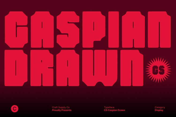 Preview of CS Caspian Drawn Font