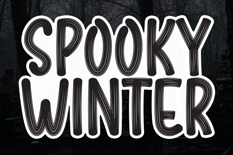 Preview of Spooky Winter Font