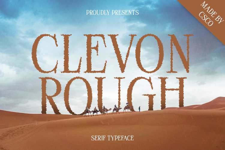 Preview of Clevon Rough Font