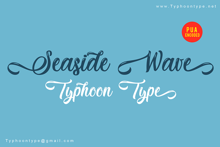 Seaside Wave Font