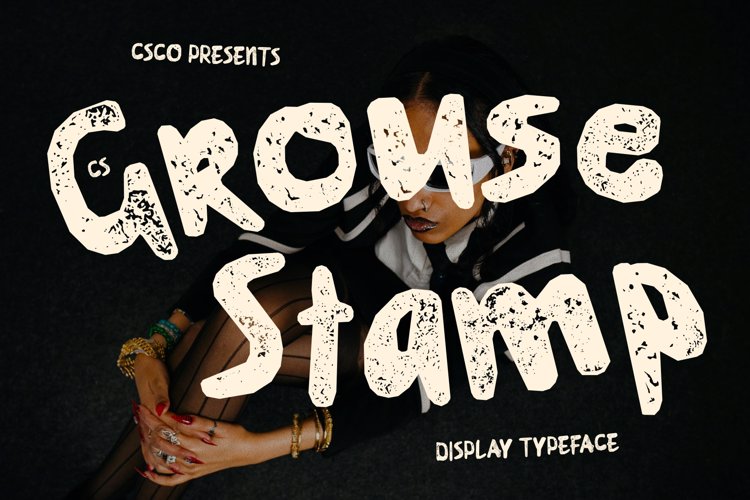 Preview of CS Grouse Stamp Font
