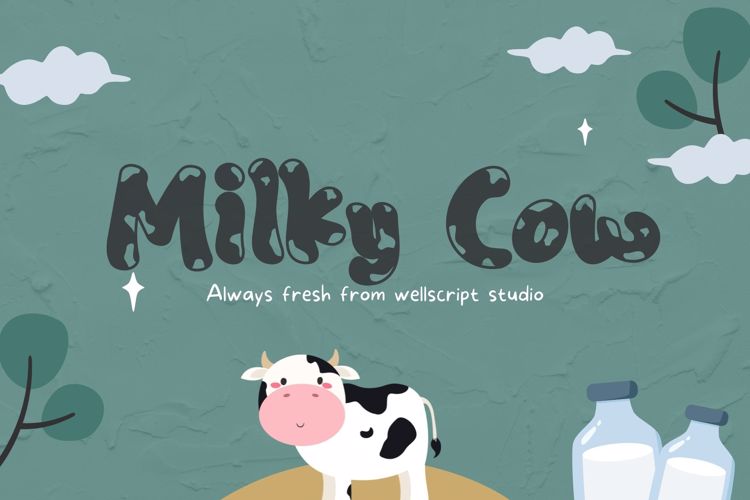 Milky Cow Font
