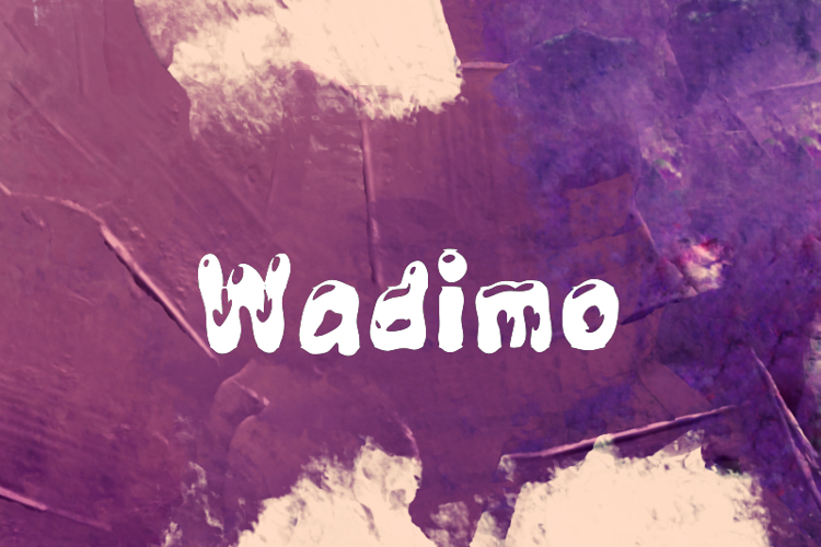 Preview of w Wadimo Font