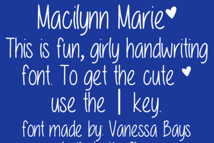 Macilynn Marie Font
