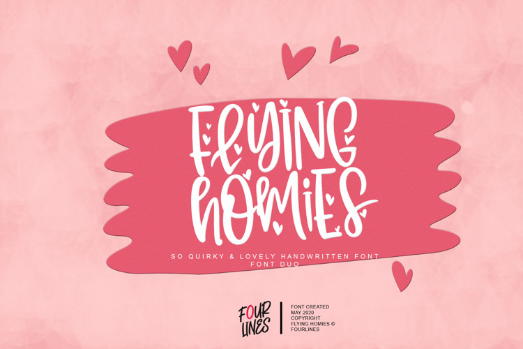 Flying Love Font