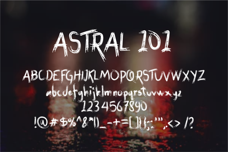 ASTRAL 101 Font