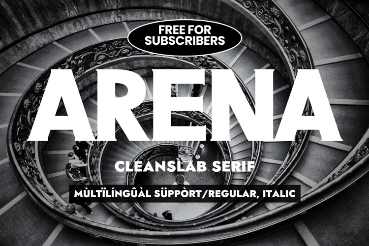 Preview of ARENA Font