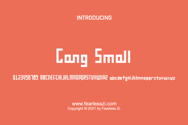 Gang small Font