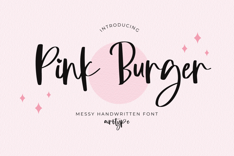 Preview of Pink Burger Font